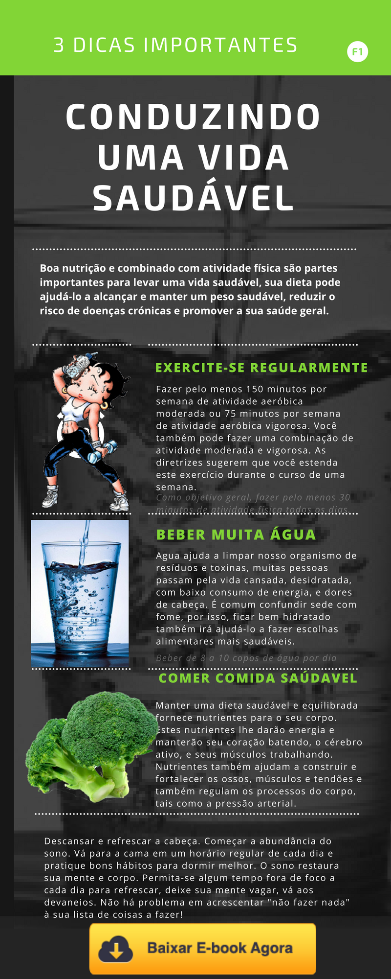 3 Dicas Especiais Para Uma Vida Saudável InfogrÁfico 5645